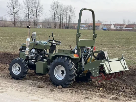 Трактори Трактор Müller T18 с Челен Товарач Кофа + Шишове за бали, Ремарке, Плуг, Фреза