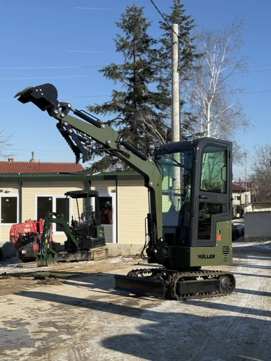 Багери Мини Багер Müller E1.0B Кабина