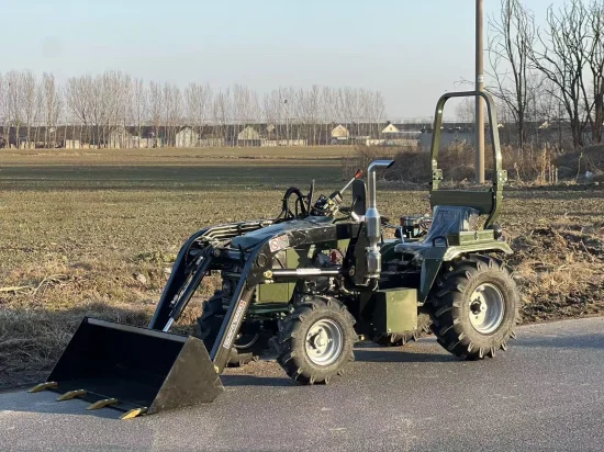 Трактори Трактор Müller T18 с Челен Товарач Кофа + Шишове за бали, Ремарке, Плуг, Фреза