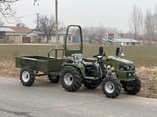 Трактори Трактор Müller T18 с Челен Товарач Кофа + Шишове за бали, Ремарке, Плуг, Фреза