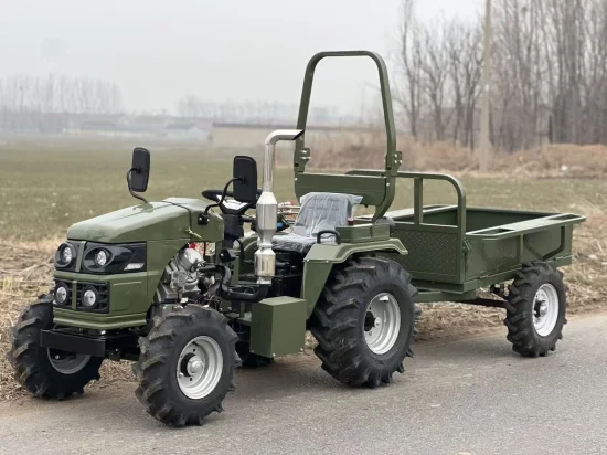 Трактори Трактор Müller T18 с Челен Товарач Кофа + Шишове за бали, Ремарке, Плуг, Фреза